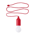 Lâmpada LED personalizável colorida com cordão elegante a condizer cor vermelho primeira vista