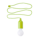 Lâmpada LED personalizável colorida com cordão elegante a condizer cor verde-claro primeira vista