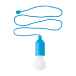 Lâmpada LED personalizável colorida com cordão elegante a condizer cor azul-claro primeira vista