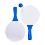 Conjunto publicitário de raquetes com bola Set Ténis de Praia Strand cor azul primeira vista