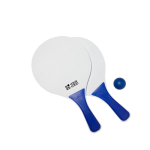 Conjunto publicitário de raquetes com bola Set Ténis de Praia Strand cor azul vista principal