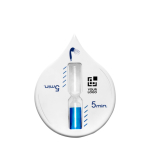 Ampulheta de plástico de 5 minutos, ideal para o duche cor branco vista principal