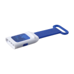 Luz LED para bicicleta com correia de silicone para fixação cor azul terceira vista