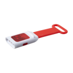 Luz LED para bicicleta com correia de silicone para fixação cor vermelho terceira vista