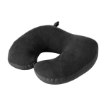 Almofada ideal para viajar 2 em 1 com esferas de espuma de polietileno cor preto primeira vista