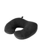 Almofada ideal para viajar 2 em 1 com esferas de espuma de polietileno cor preto vista principal