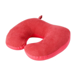 Almofada ideal para viajar 2 em 1 com esferas de espuma de polietileno cor vermelho primeira vista