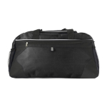 Saco de desporto ou viagem de poliéster com bolso frontal e superior cor preto segunda vista