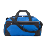 Saco de desporto ou viagem de poliéster com bolso frontal e superior cor azul ultramarino segunda vista