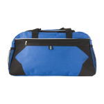 Saco de desporto ou viagem de poliéster com bolso frontal e superior cor azul ultramarino terceira vista