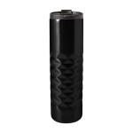 Copo térmico de aço inoxidável texturizado na parte inferior 460 ml cor preto segunda vista