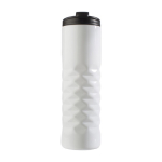 Copo térmico de aço inoxidável texturizado na parte inferior 460 ml cor branco segunda vista