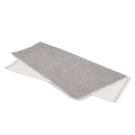 Toalha em RPET com tecnologia de secagem rápida 200 g/m² 70 x 140 cm cor branco/cinzento quinta vista