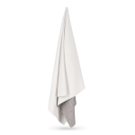 Toalha de RPET com tecnologia de secagem rápida 200 g/m² 100x180 cm cor branco/cinzento sexta vista