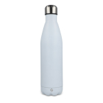 Garrafa de aço inoxidável reciclado com tampa prateada 750 ml cor branco