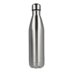 Garrafa de aço inoxidável reciclado com tampa prateada 750 ml cor prateado