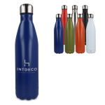Garrafa de aço inoxidável reciclado com tampa prateada 750 ml