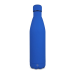 Garrafa de aço inoxidável reciclado com acabamento aveludado 750 ml cor azul