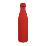 Garrafa de aço inoxidável reciclado com acabamento aveludado 750 ml cor vermelho