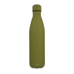 Garrafa de aço inoxidável reciclado com acabamento aveludado 750 ml cor verde oliva