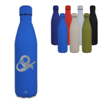 Garrafa de aço inoxidável reciclado com acabamento aveludado 750 ml