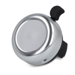 Campainha circular especial para bicicletas com base para autocolante cor prateado