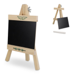 Quadro em cavalete de madeira com giz para pequenas mensagens