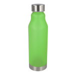 Garrafa reutilizável em RPET anti-fugas com acabamento frosted 600 ml cor verde maçã