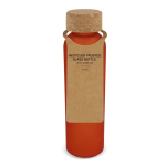 Garrafa de vidro reciclado esmerilado com tampa de cortiça 500 ml cor cor-de-laranja