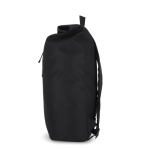 Mochila roll-top de rPET com pequeno fecho de correr frontal de 20 L cor preto quarta vista