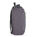Mochila roll-top enrolável de PU com detalhes refletores 20 L cor cinzento terceira vista