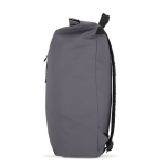 Mochila roll-top enrolável de PU com detalhes refletores 20 L cor cinzento quarta vista
