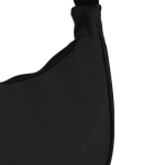 Bolsa tiracolo de PU em forma de meia-lua e alça ajustável cor preto terceira vista