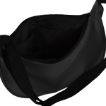 Bolsa tiracolo de PU em forma de meia-lua e alça ajustável cor preto quarta vista