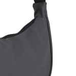 Bolsa tiracolo de PU em forma de meia-lua e alça ajustável cor cinzento terceira vista