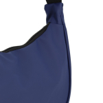 Bolsa tiracolo de PU em forma de meia-lua e alça ajustável cor azul-escuro terceira vista