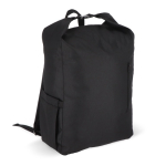 Mochila enrolável de rPET com pega superior de fivela 20 L cor preto
