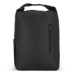 Mochila enrolável de rPET com pega superior de fivela 20 L cor preto segunda vista