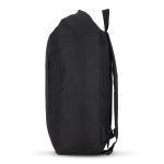Mochila enrolável de rPET com pega superior de fivela 20 L cor preto quarta vista