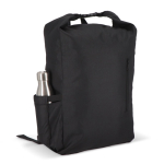 Mochila enrolável de rPET com pega superior de fivela 20 L cor preto sexta vista