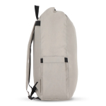 Mochila enrolável de rPET com pega superior de fivela 20 L cor cinzento terceira vista