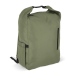 Mochila enrolável de rPET com pega superior de fivela 20 L cor verde oliva