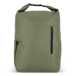 Mochila enrolável de rPET com pega superior de fivela 20 L cor verde oliva segunda vista