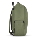 Mochila enrolável de rPET com pega superior de fivela 20 L cor verde oliva terceira vista