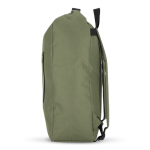Mochila enrolável de rPET com pega superior de fivela 20 L cor verde oliva quarta vista