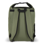 Mochila enrolável de rPET com pega superior de fivela 20 L cor verde oliva quinta vista