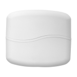 Prático limpa-ecrãs com pano e escova em estojo de plástico cor branco primeira vista