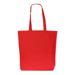 Saco de algodão orgânico com fole e asas compridas 270 g/m2 cor vermelho segunda vista