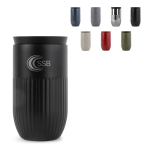 Copo térmico de aço inoxidável com tampa de botão 320 ml