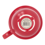 Caneca empilhável de porcelana com pequena asa superior 270 ml cor vermelho sétima vista